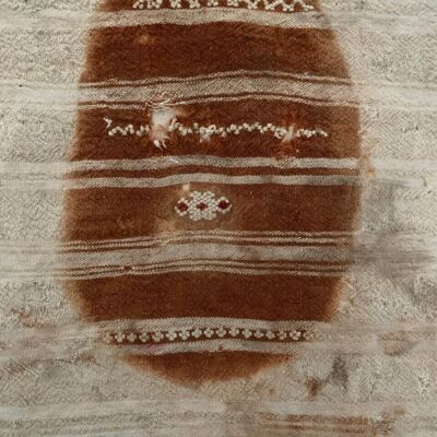 Traditionelles hennagefärbtes Kopftuch aus dem Süden Marokkos